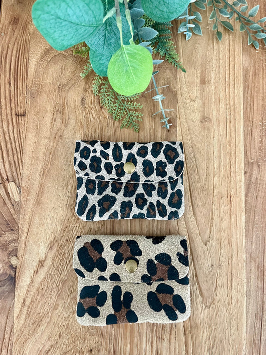 Small animal print coin purse