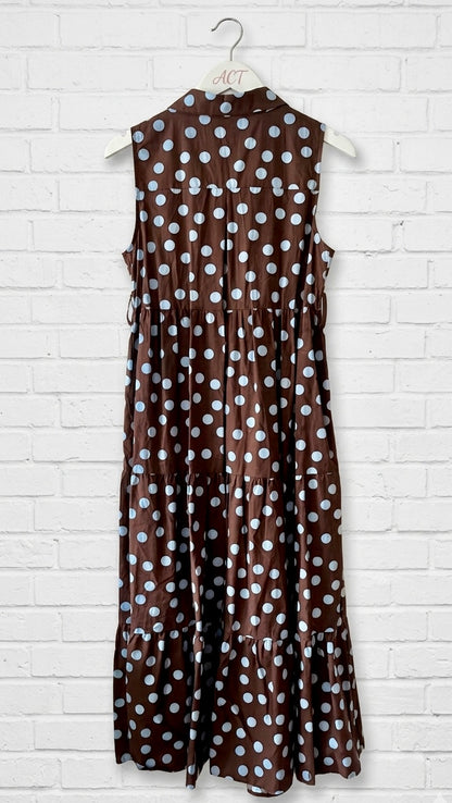 Vestido camisero topos Marisa+2colores