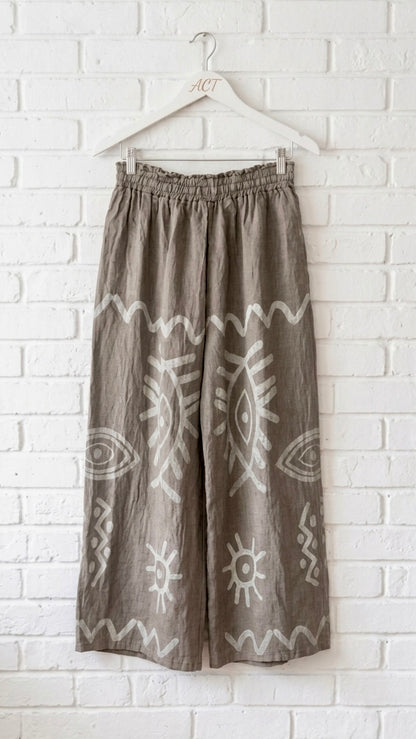 Pantalón boho ojo místico