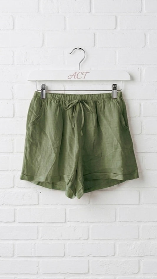 Pantalón corto de lino Aurora +5 colores