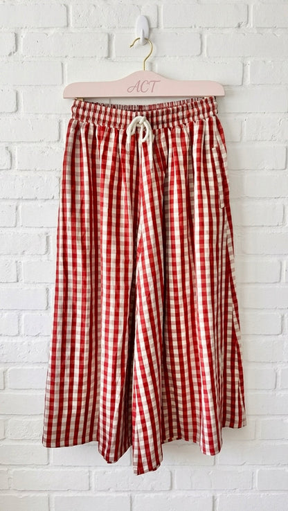 Pantalon culotte cuadro vichy