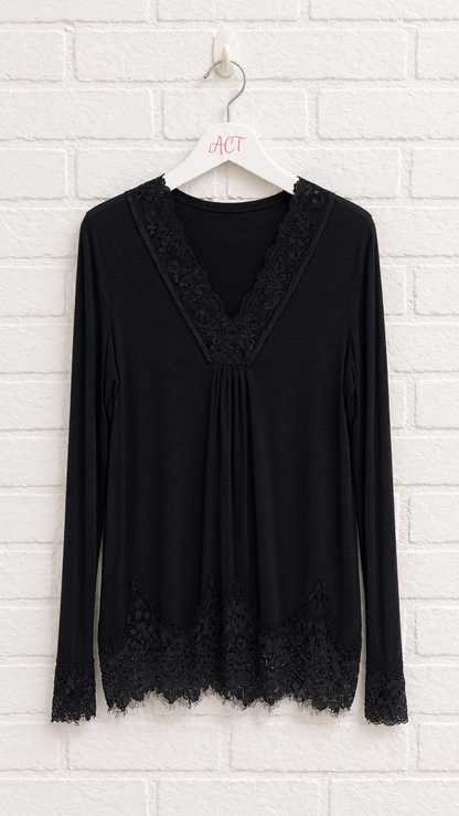 Lingerie-style T-shirt +5 colors