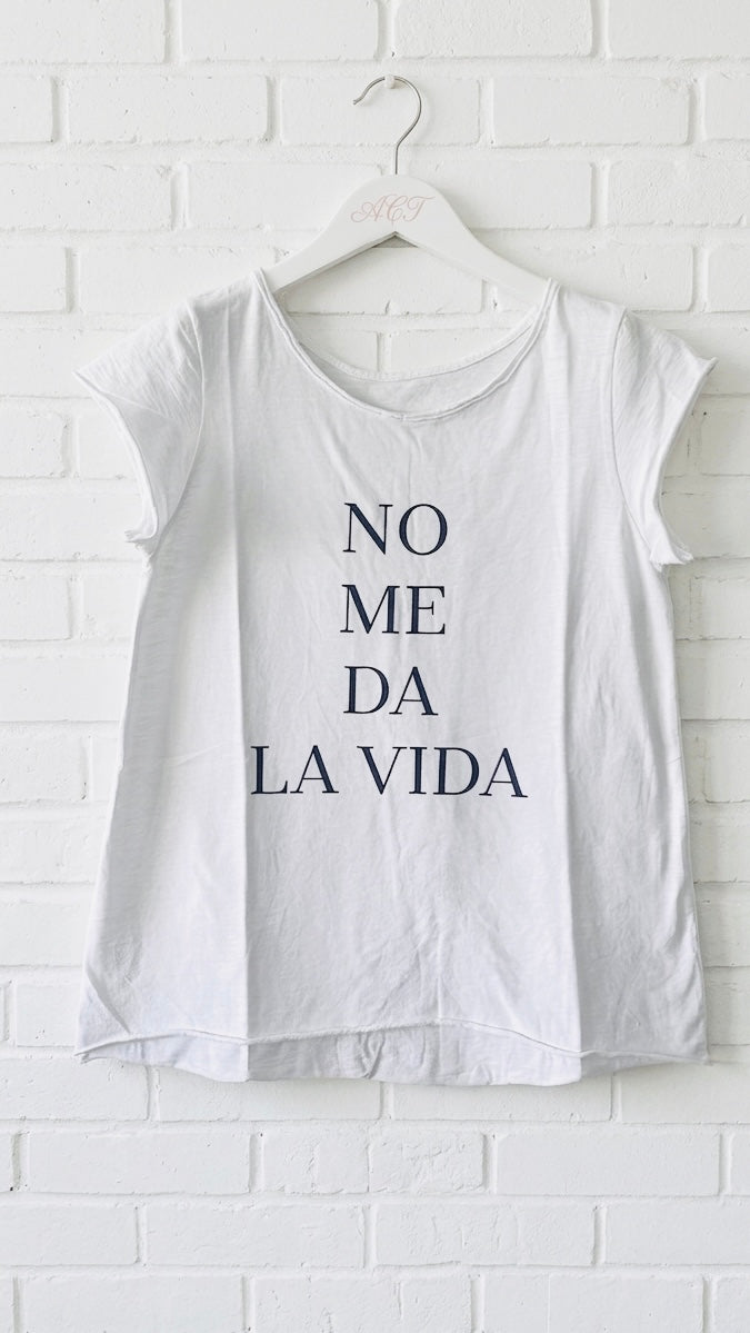 Camiseta no me da la vida +10 colores