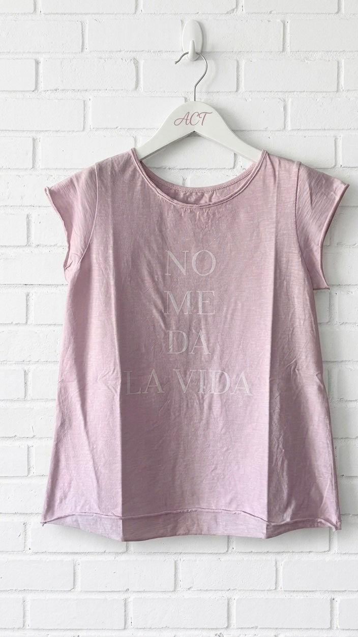 Camiseta no me da la vida +10 colores