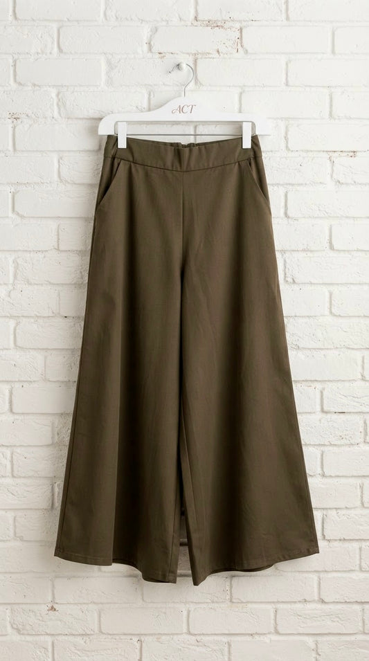 Pantalón Culotte Ancho +3 Colores