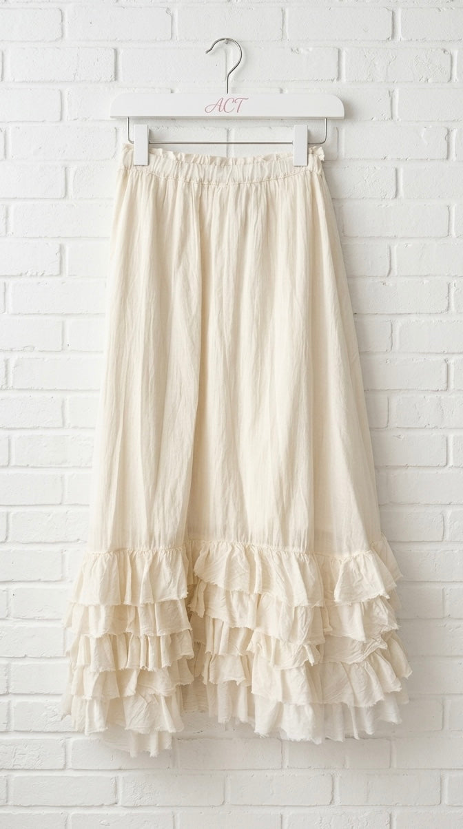 Falda Maxi volantes +1 color