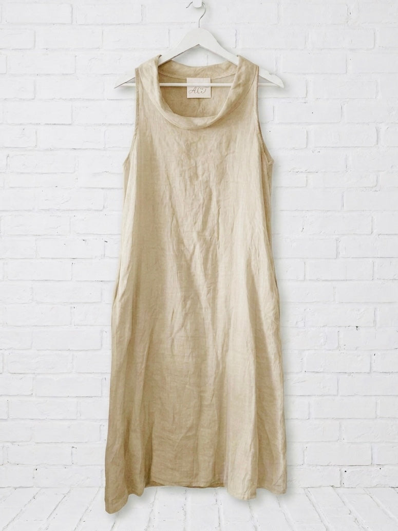 Vestido lino Valeria+9 colores