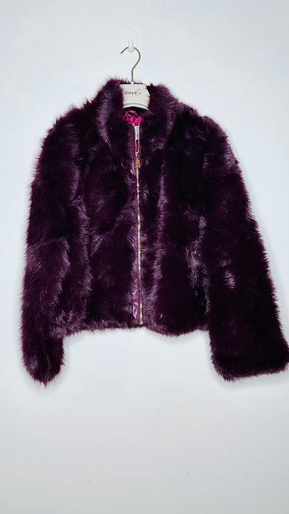 Chaqueta de pelo crop +4 colores