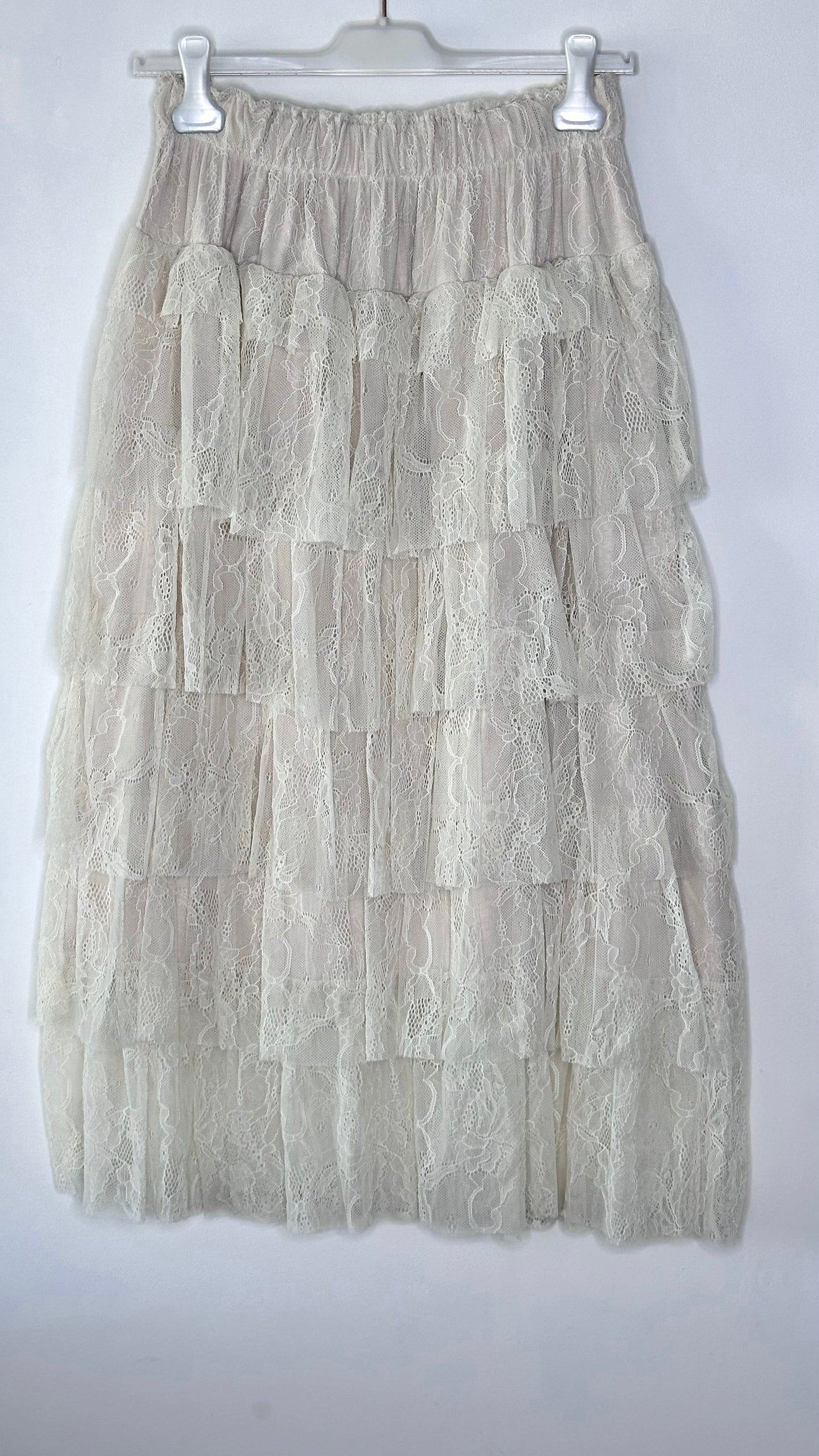 Falda de volantes de encaje +3 colores