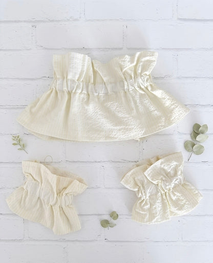 Conjunto de cuello y puños+1color