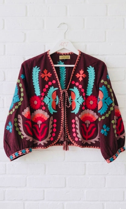 Chaqueta mística bordada +2 colores