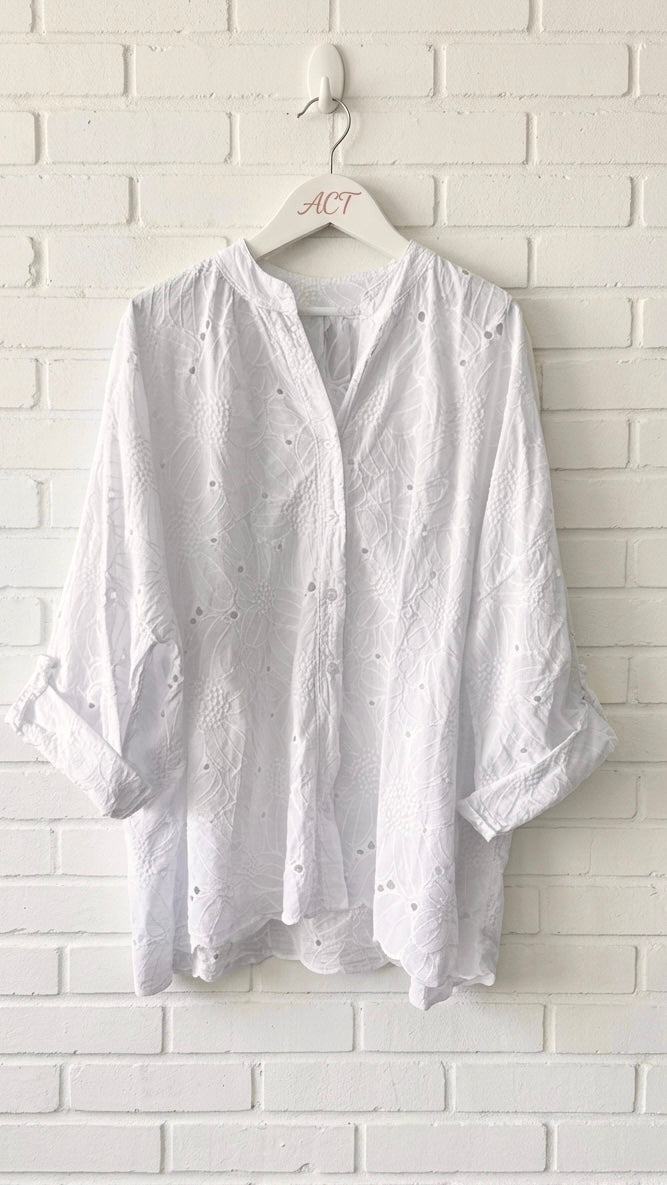 Camisa senda bordada +3 colores