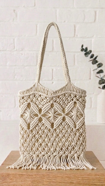 Bolso Tote de Macramé +2 colores