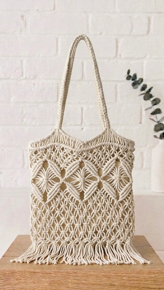 Bolso Tote de Macramé +2 colores