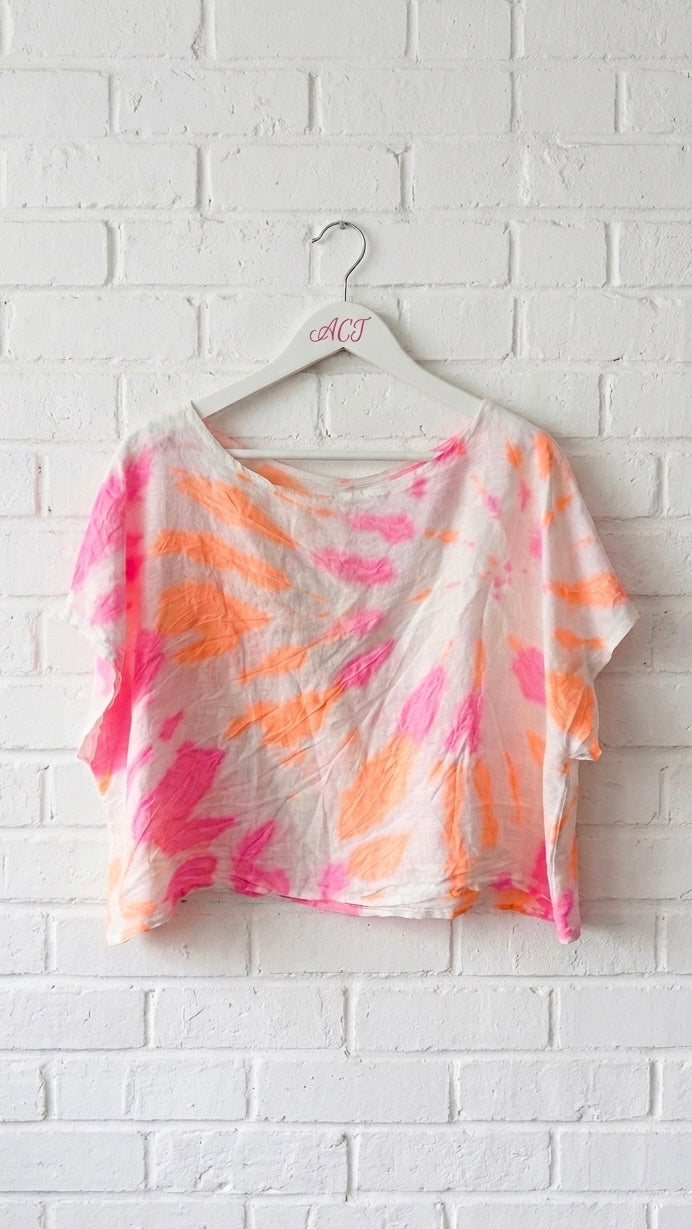 Top de lino Tie dye