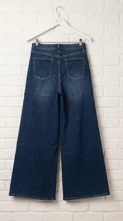 Pantalón Denim Palazzo S-Woman