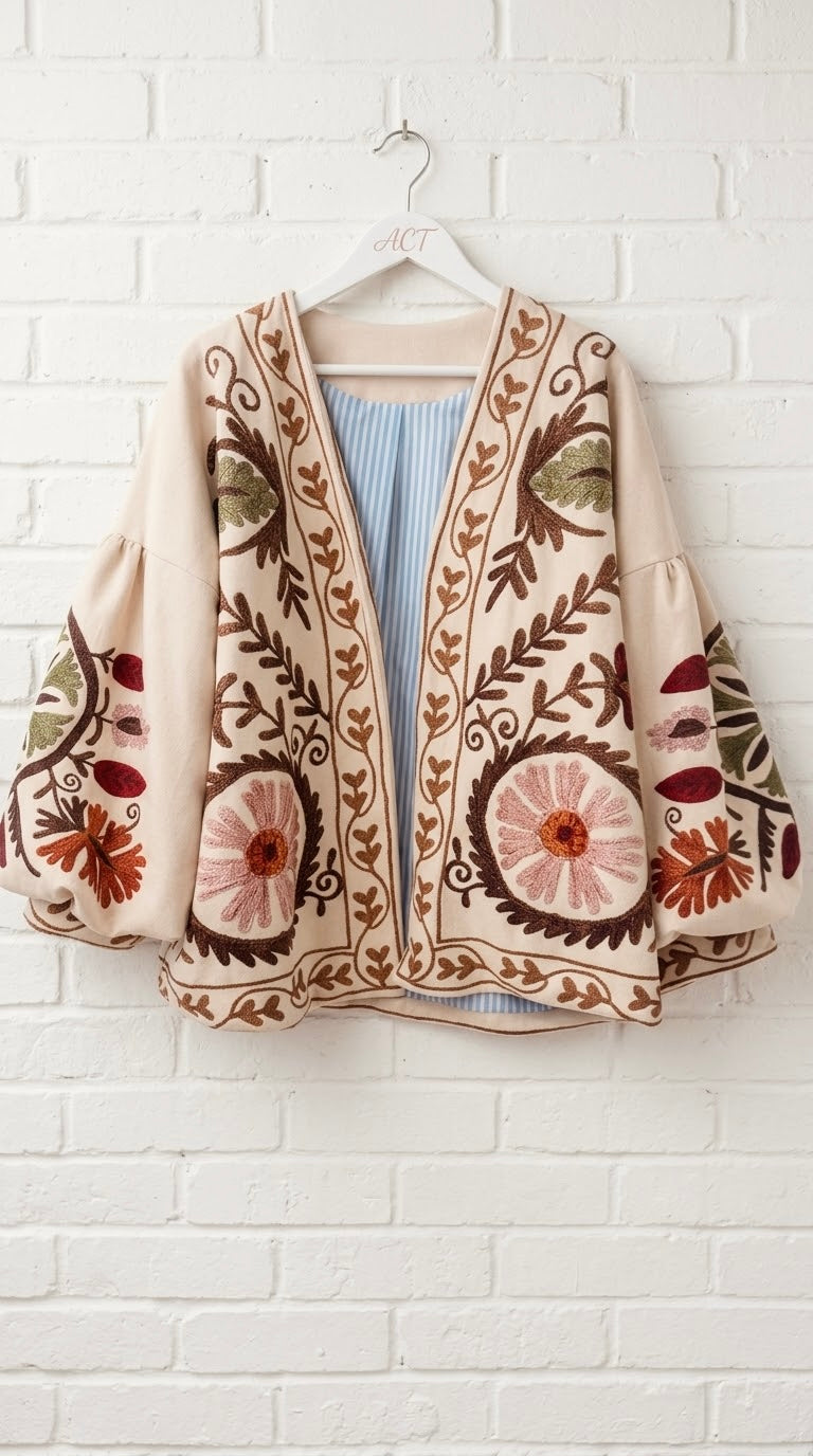 Chaqueta Kimono Estampada