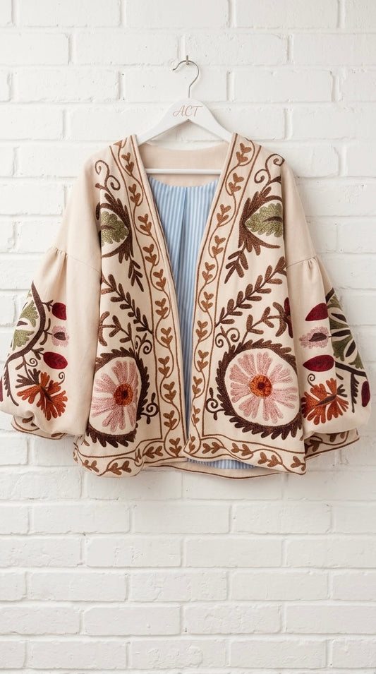 Chaqueta Kimono Estampada