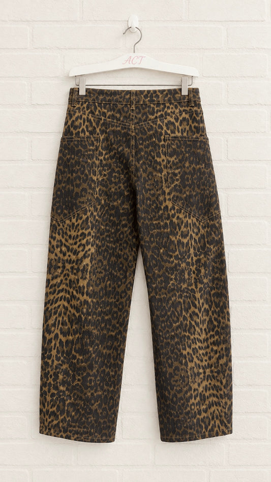 Pantalón Vaquero Leopardo
