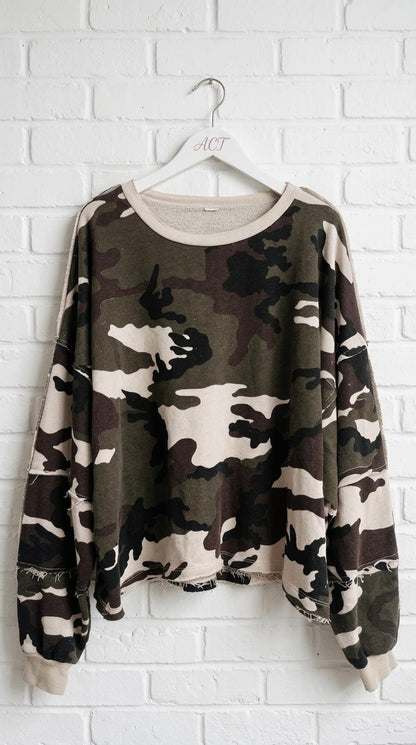 Sudadera Camuflaje Oversize