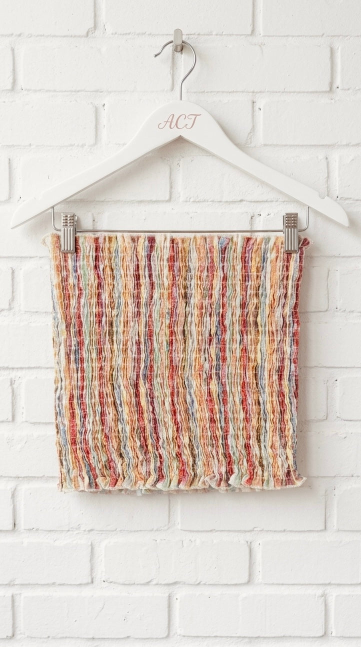Top Bandeau Rayas Boho