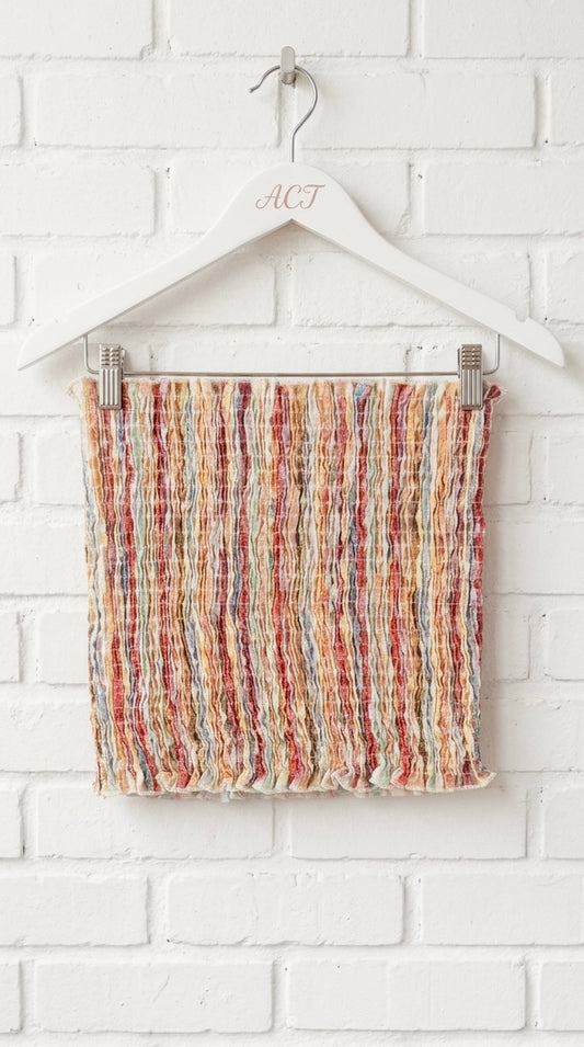 Top Bandeau Rayas Boho