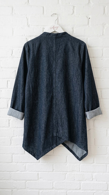 Chaqueta Denim asimétrica 158C