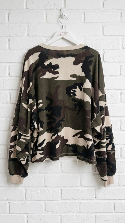 Sudadera Camuflaje Oversize