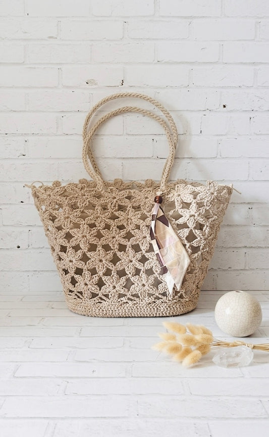 Bolso shopper de crochet +2 colores