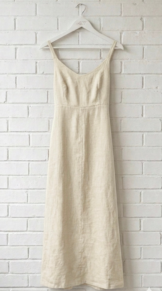 Vestido de lino oasis fluido +9 colores
