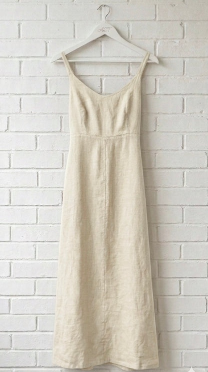 Vestido de lino oasis fluido +9 colores