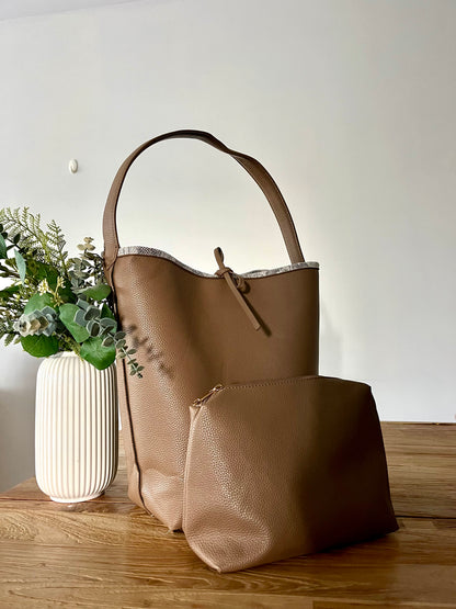 Bolso shopper reversible serpiente