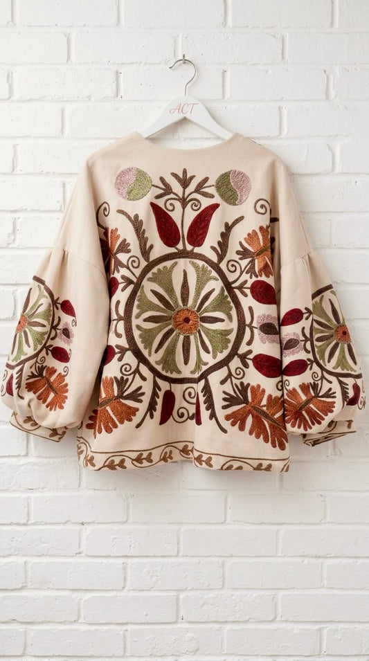 Chaqueta Kimono Estampada