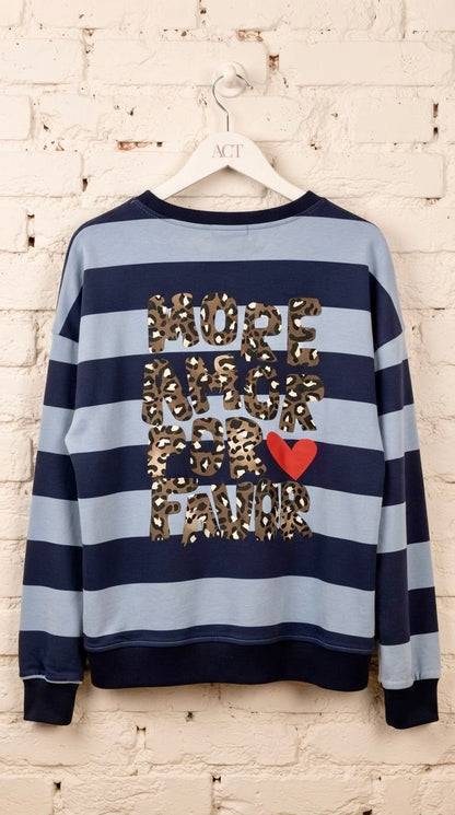 Sudadera Rayas Blue More Amor