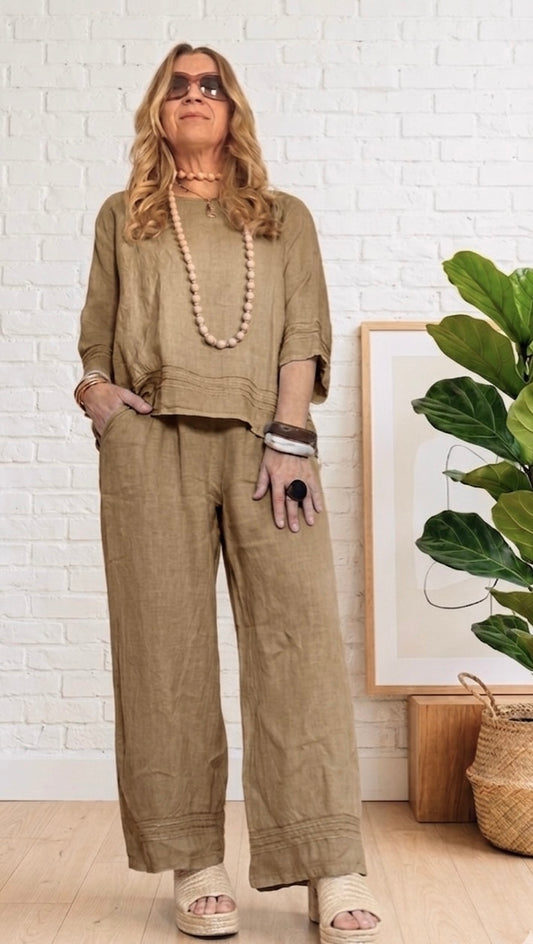 Conjunto Lino, luxury +5 colores