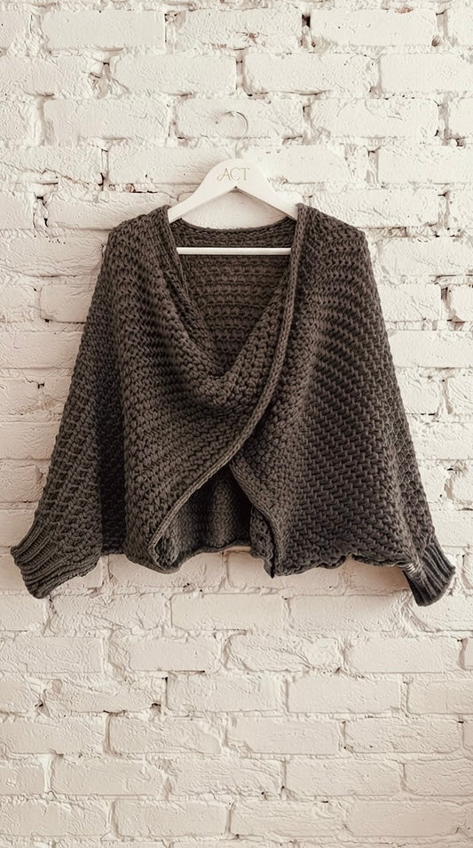 Cárdigan Poncho Cruzado +5colores